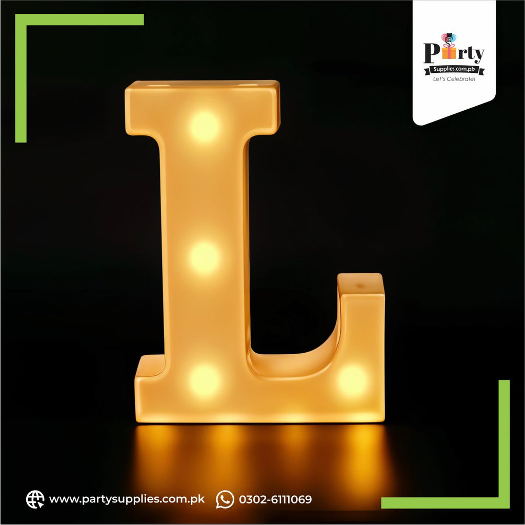 LED Lighting Alphabet L