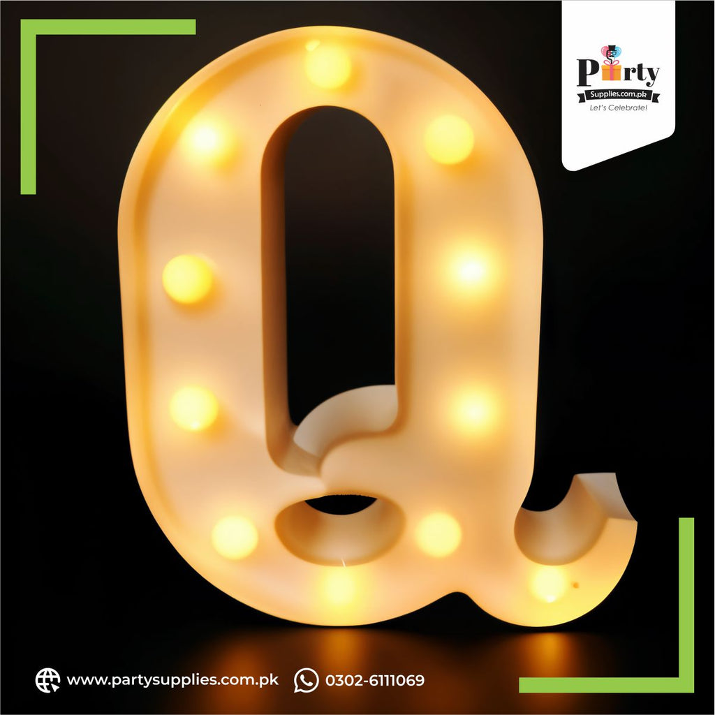 LED letter Q