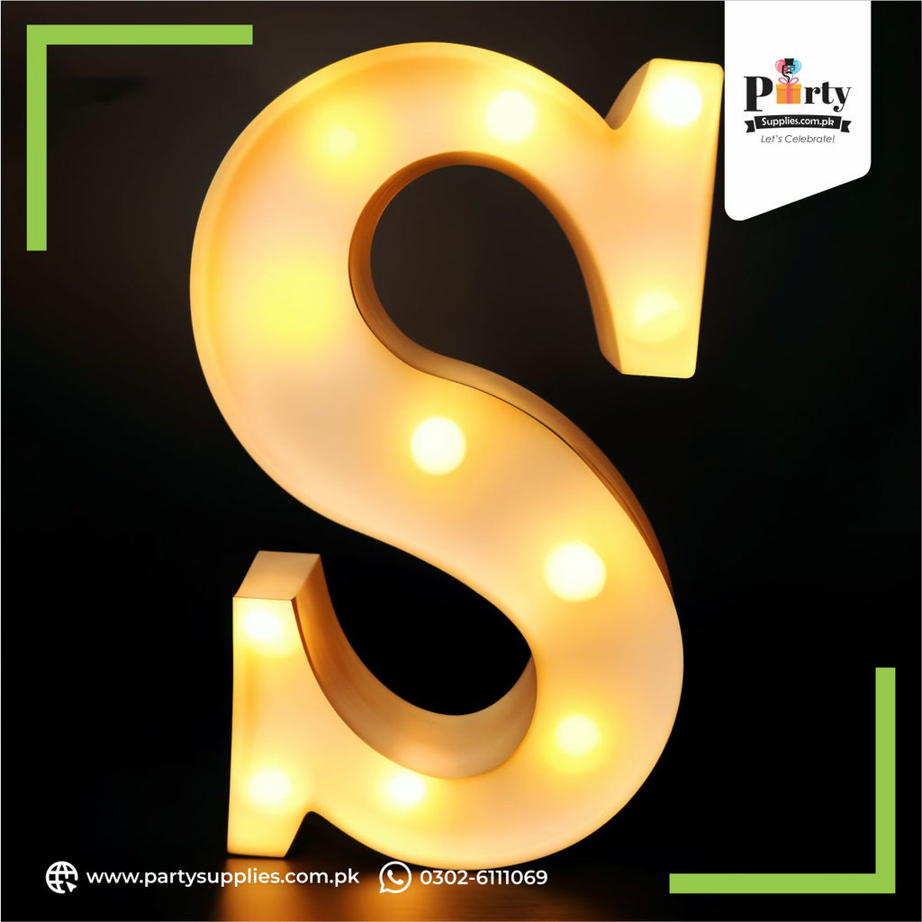 LED Letter S
