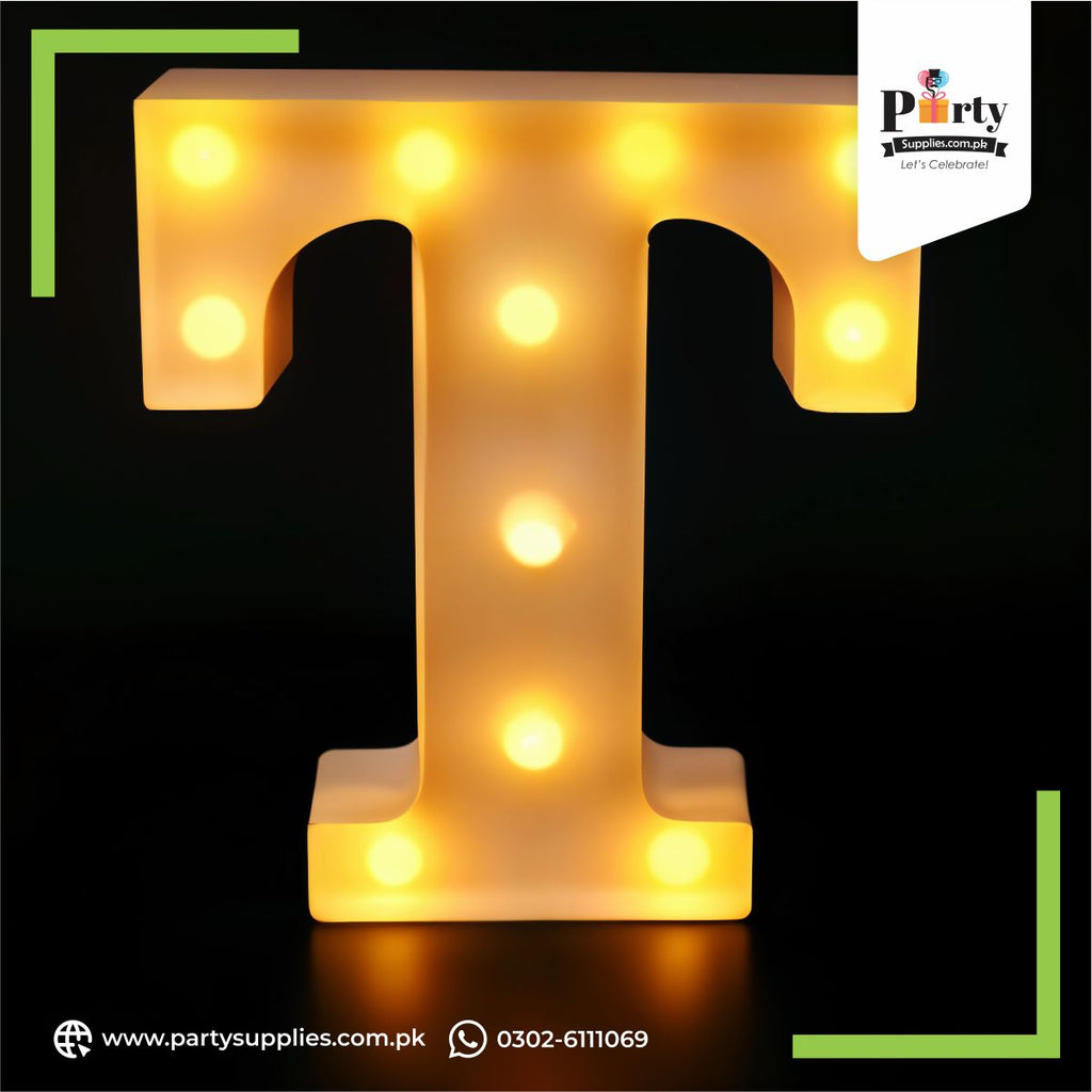 LED letter T