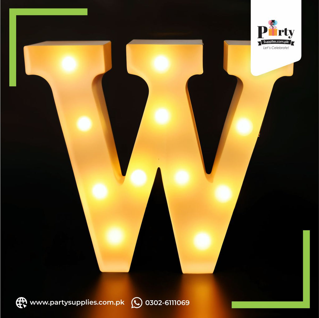 W led lighting letter