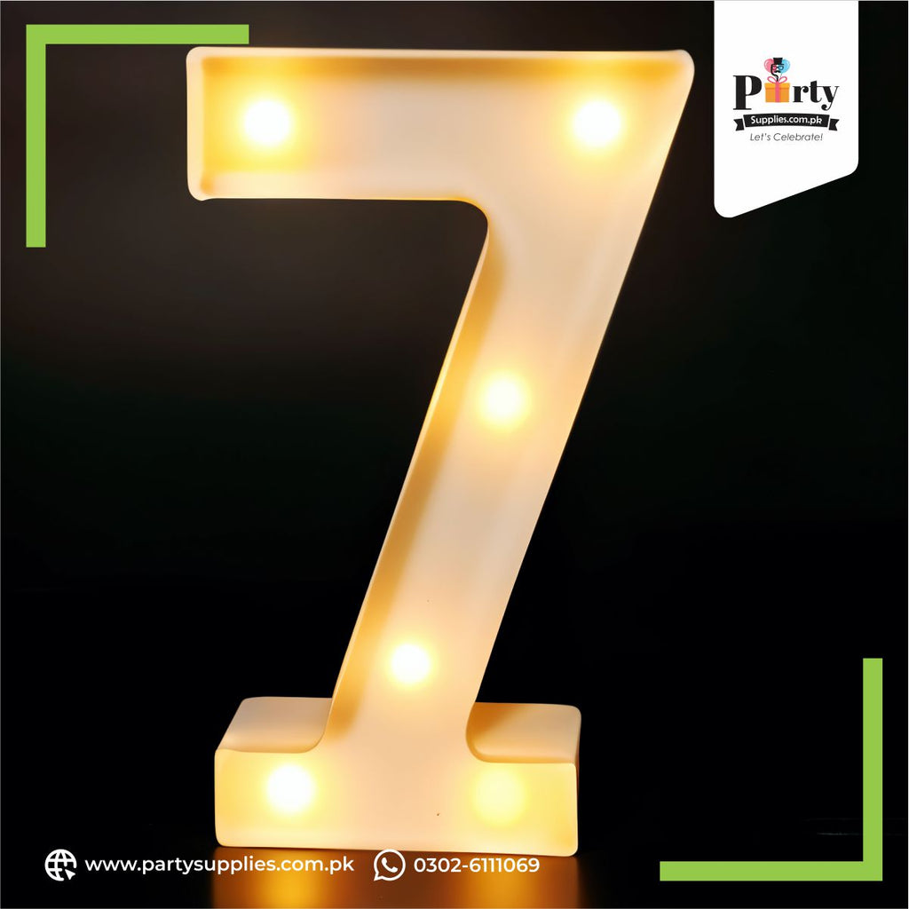LED letter 7