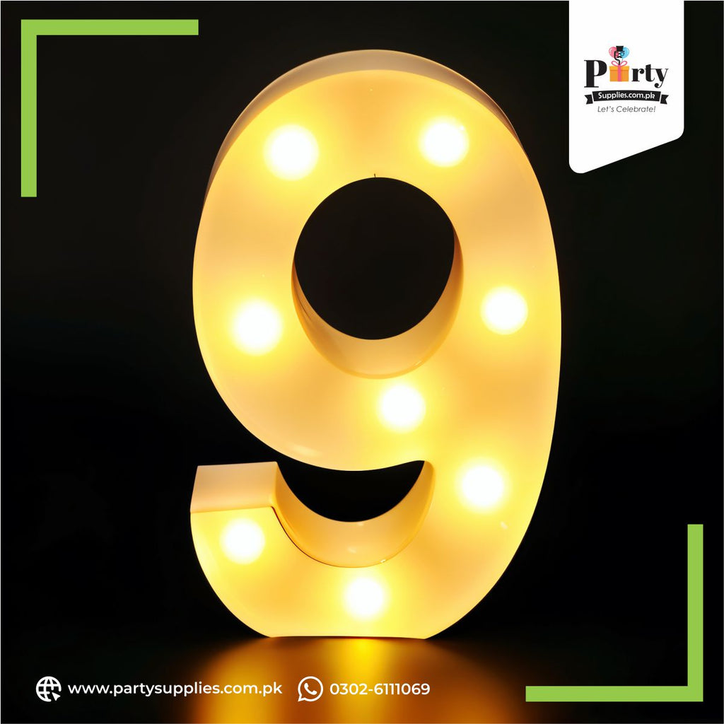 Led Letter 9 