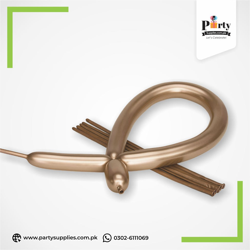 Rose Gold Color Long Strip Balloons for Decoraion 