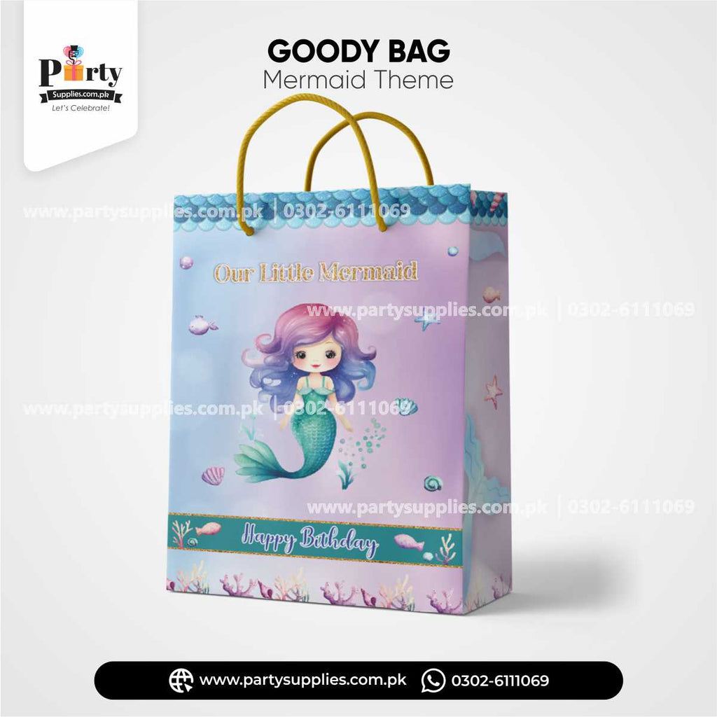 Mermaid Theme Favor / Goody Bags for Birthday Party Decorations