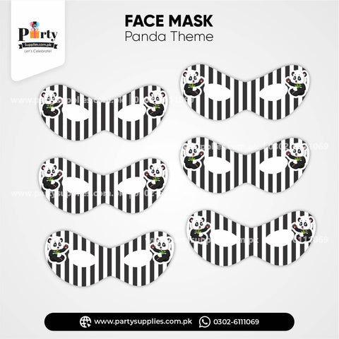 Panda Boy Theme Kid's Eye Masks for Birthday Celebration