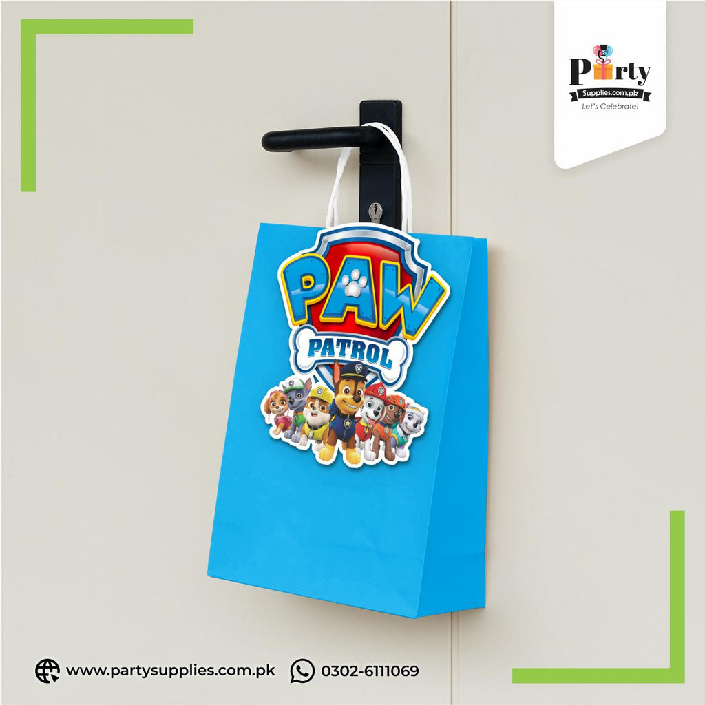 Paw Patrol Theme Goody Bags | Birthday Party Favor Bags