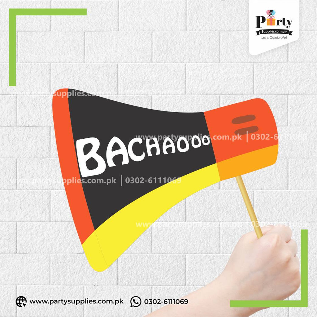 "Bachaooo" Funny Party Photo Prop – Celebration Photobooth Accessory
