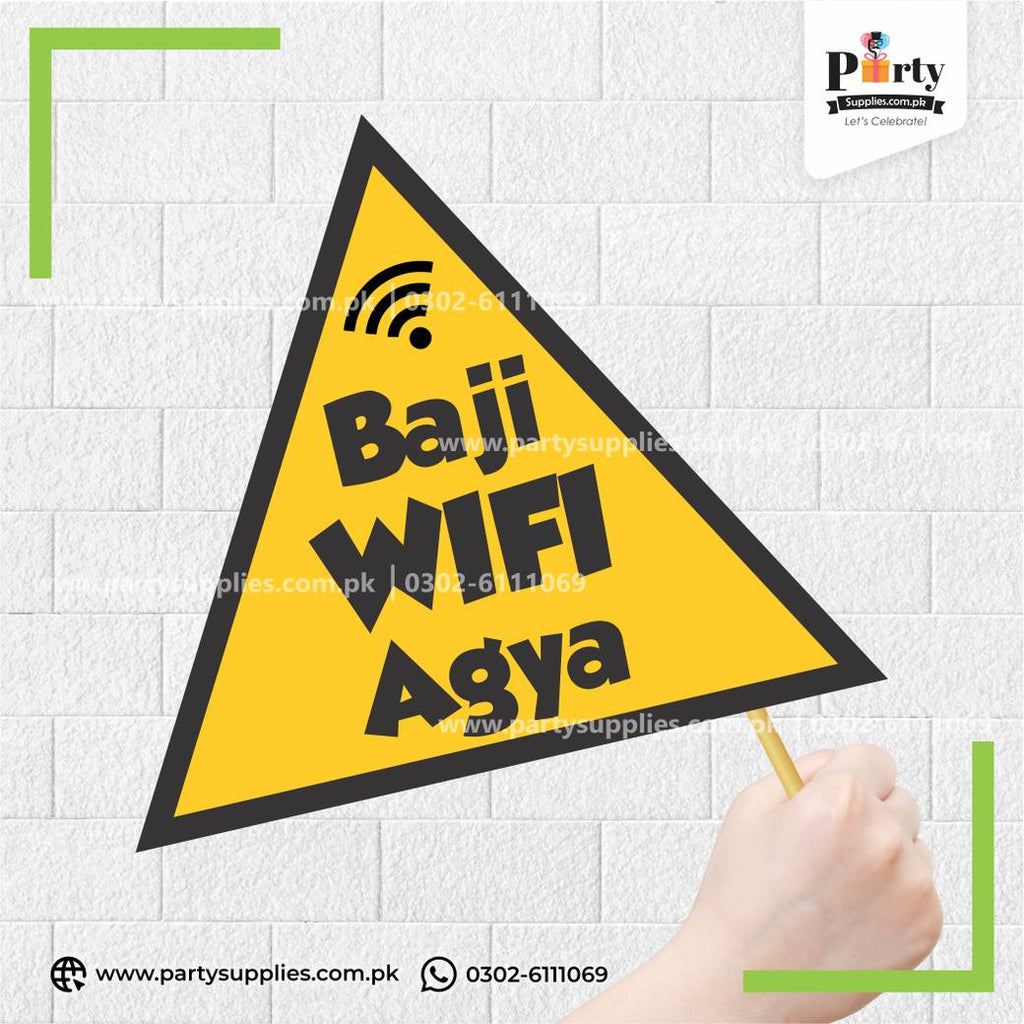 Baji WiFi Agya Party Photo Prop – Funny Wedding Photo Booth Accessory