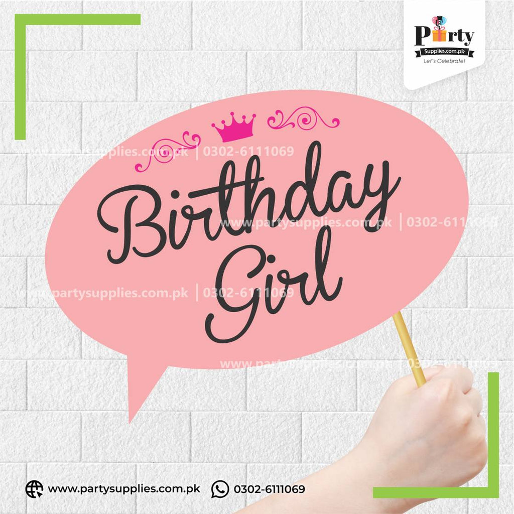 "Birthday Girl" Party Photo Prop – Fun Birthday Celebration Photobooth Accessory