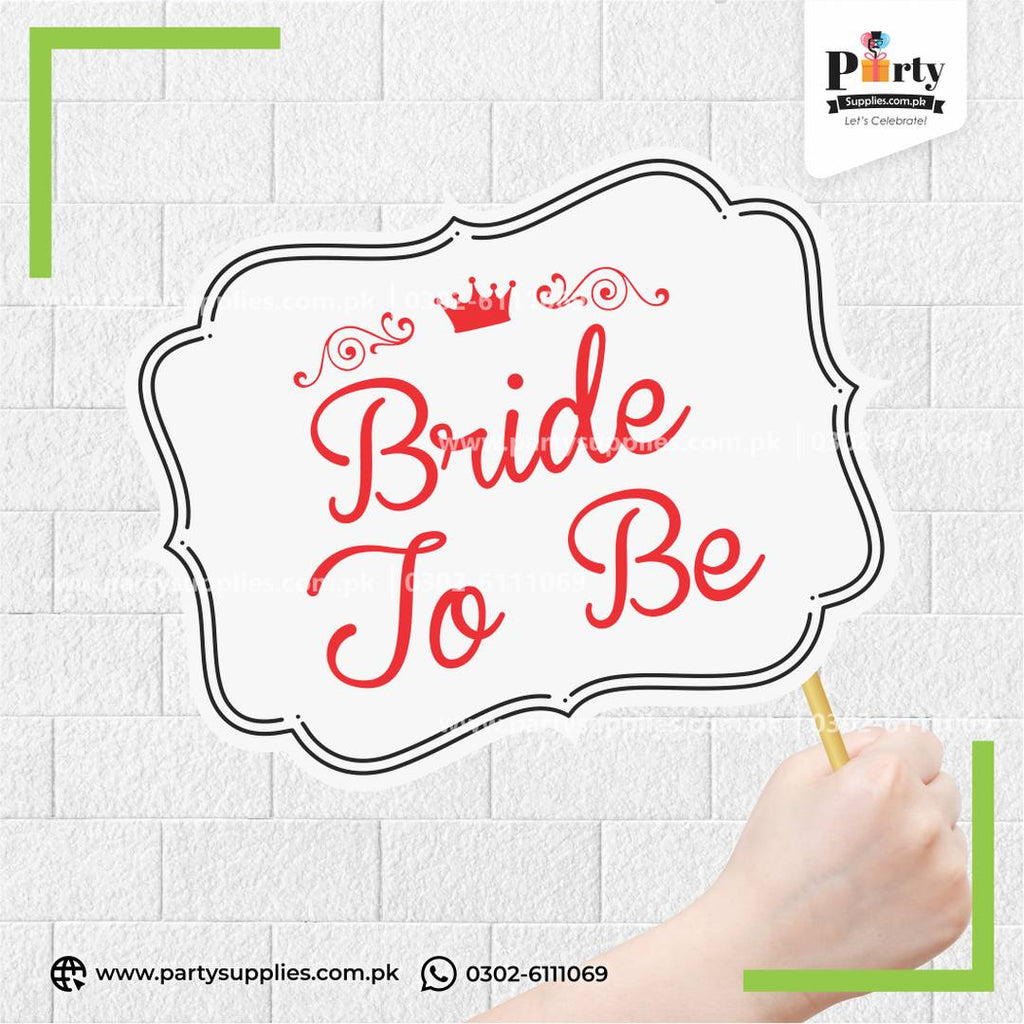 "Bride To Be" Party Photo Prop