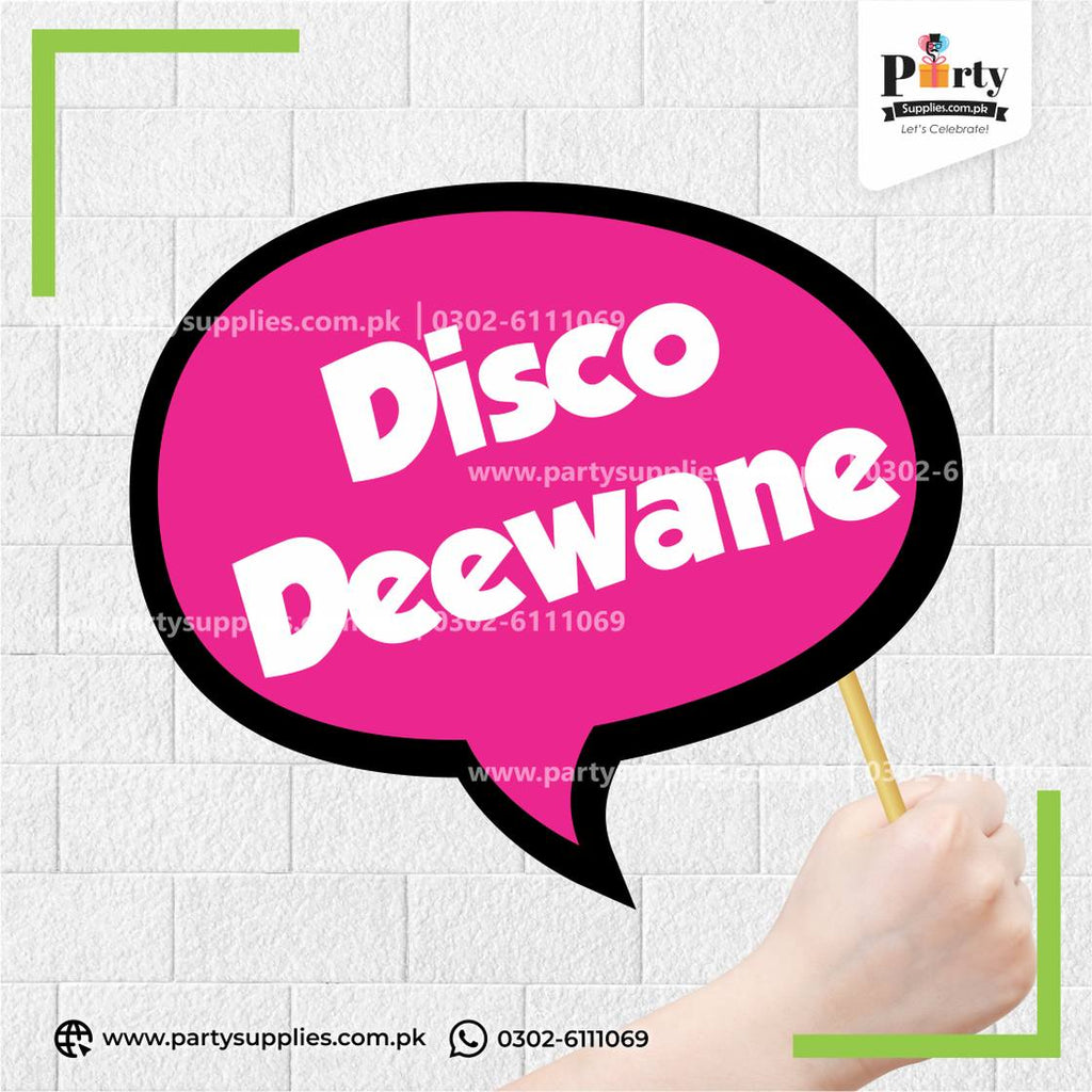 "Disco Deewane" Party Photo Prop