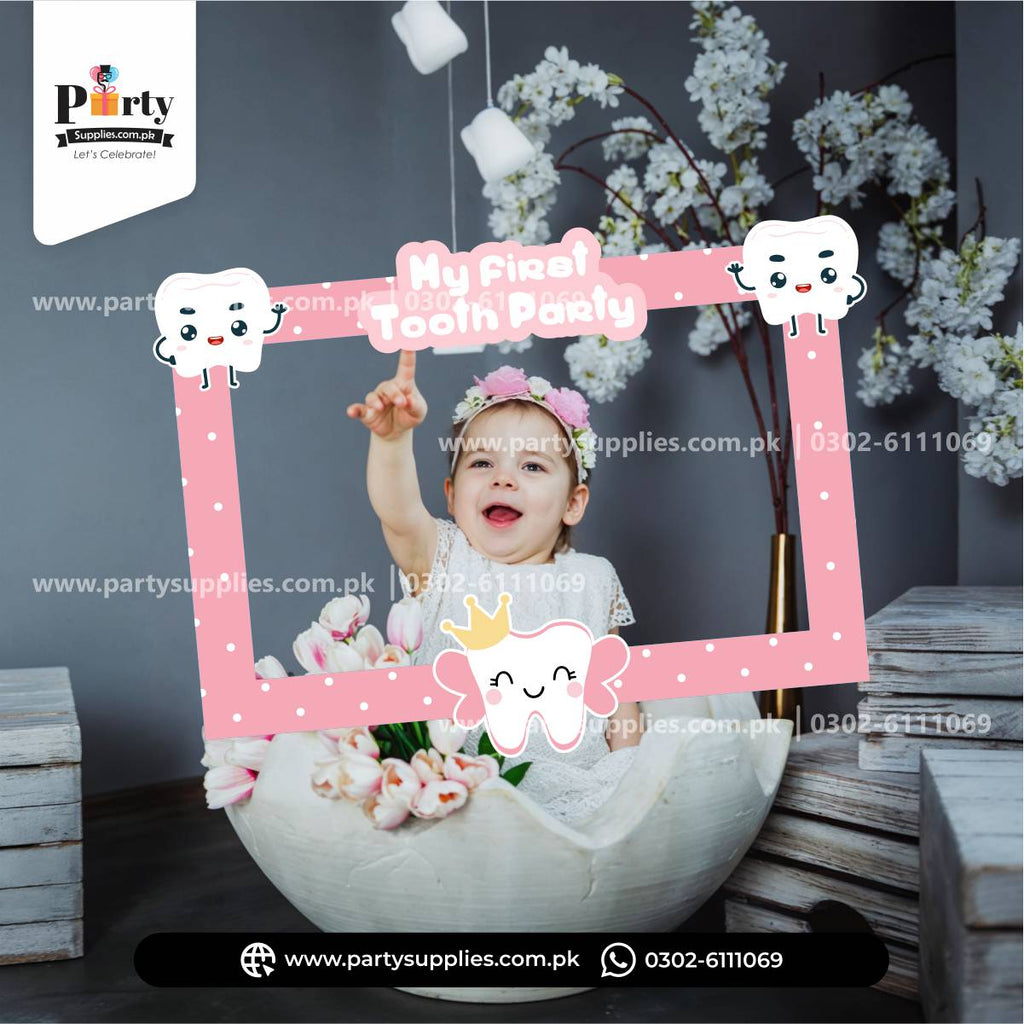 First Tooth Party Decoration PhotoBooth