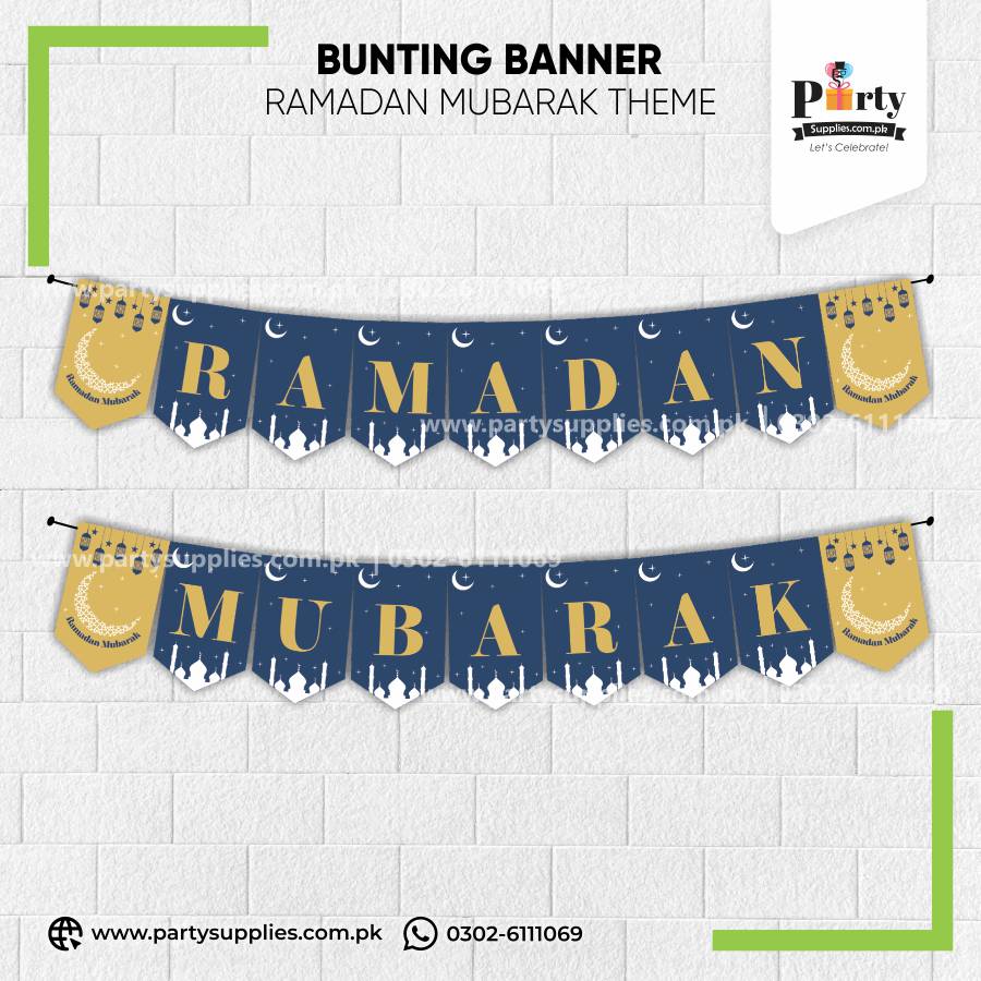 Ramadan Mubarak Bunting Banner