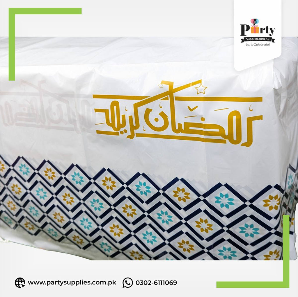 Ramadan Kareem Table Cover – Elegant Iftar Table Top Decoration