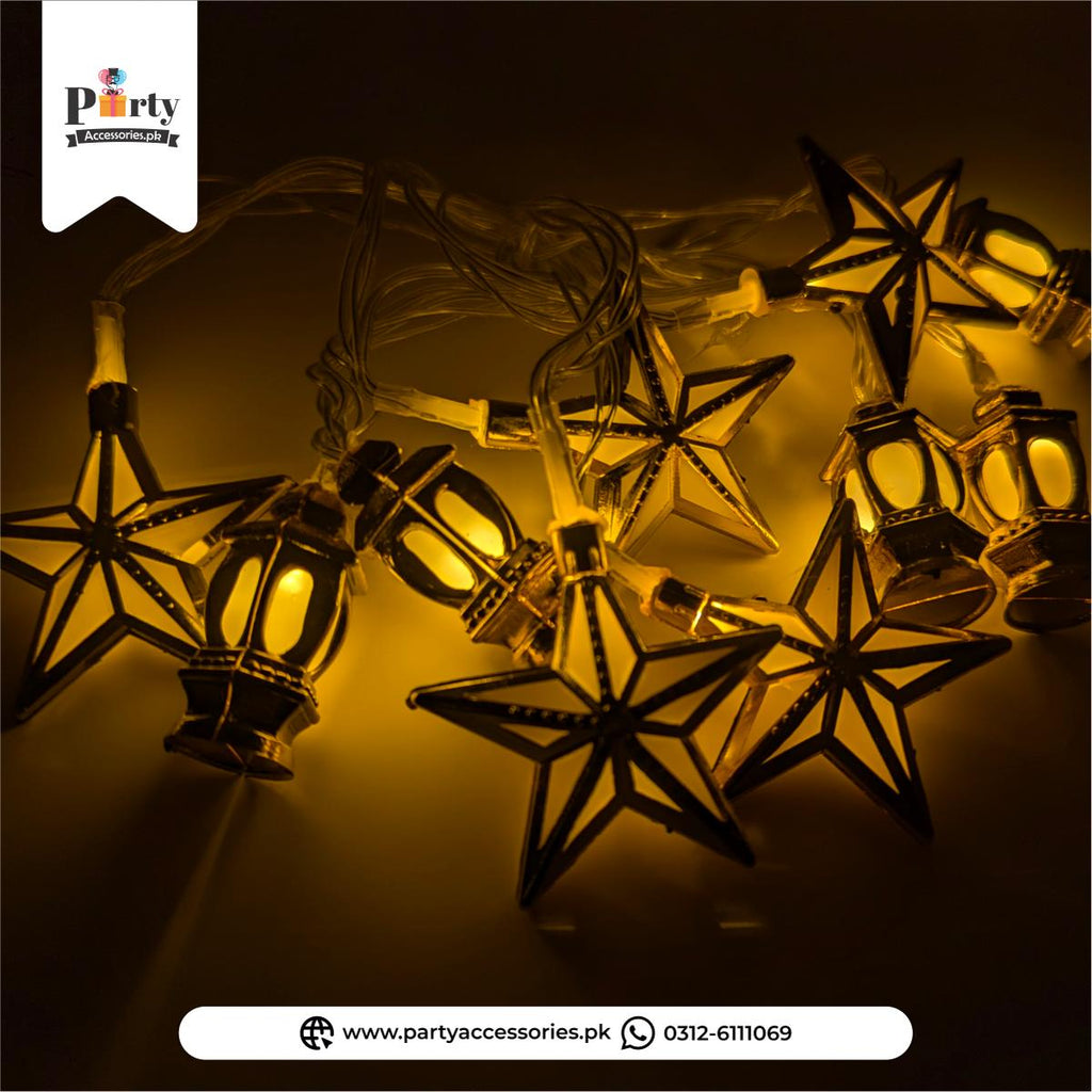 Golden Star & Lantern LED String Battery Operated Lights