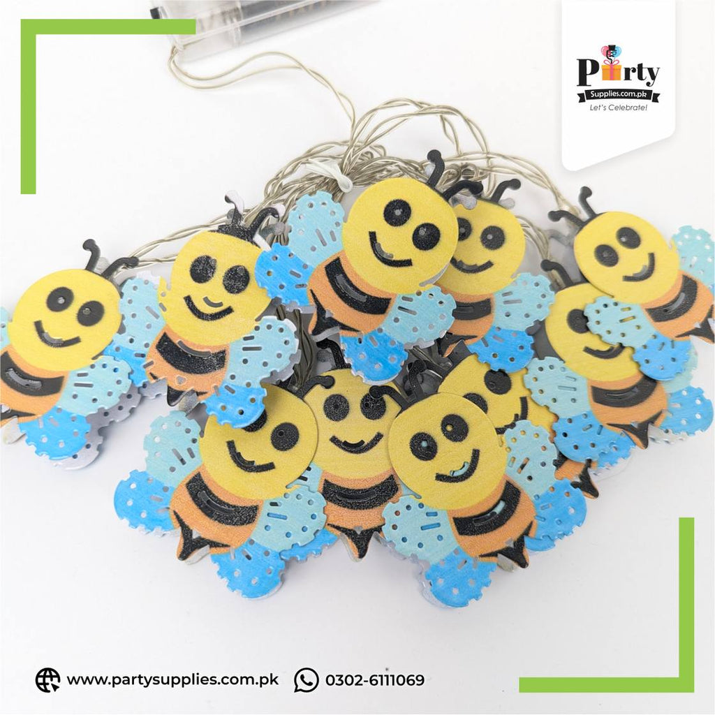 Honey Bee LED String Lights – Cartoon Fairy Lights for Kids