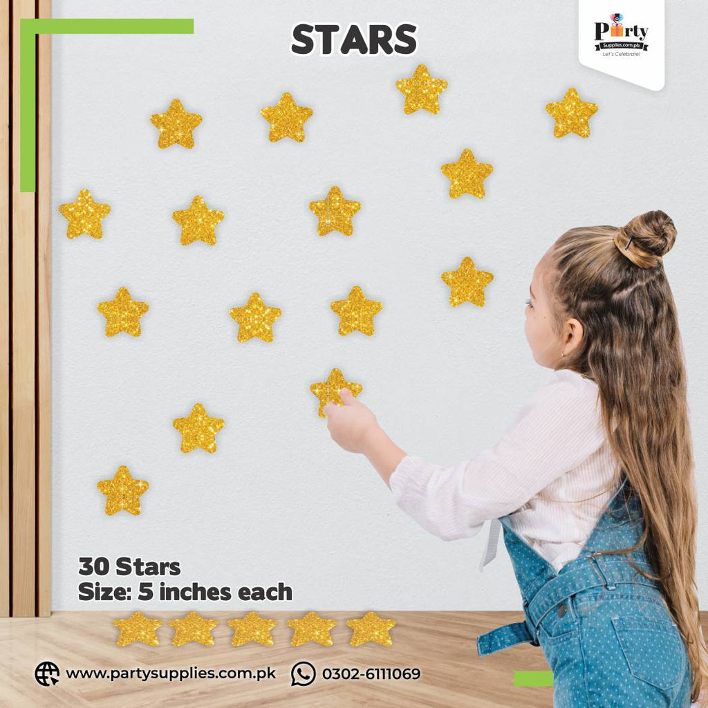 Golden Stars Decoration Stickers