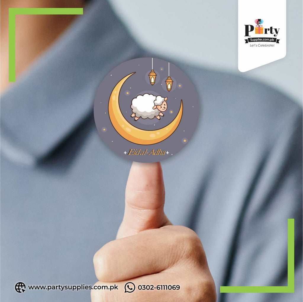 Eid al Adha Round Stickers in Mix Designs | Pack of 12