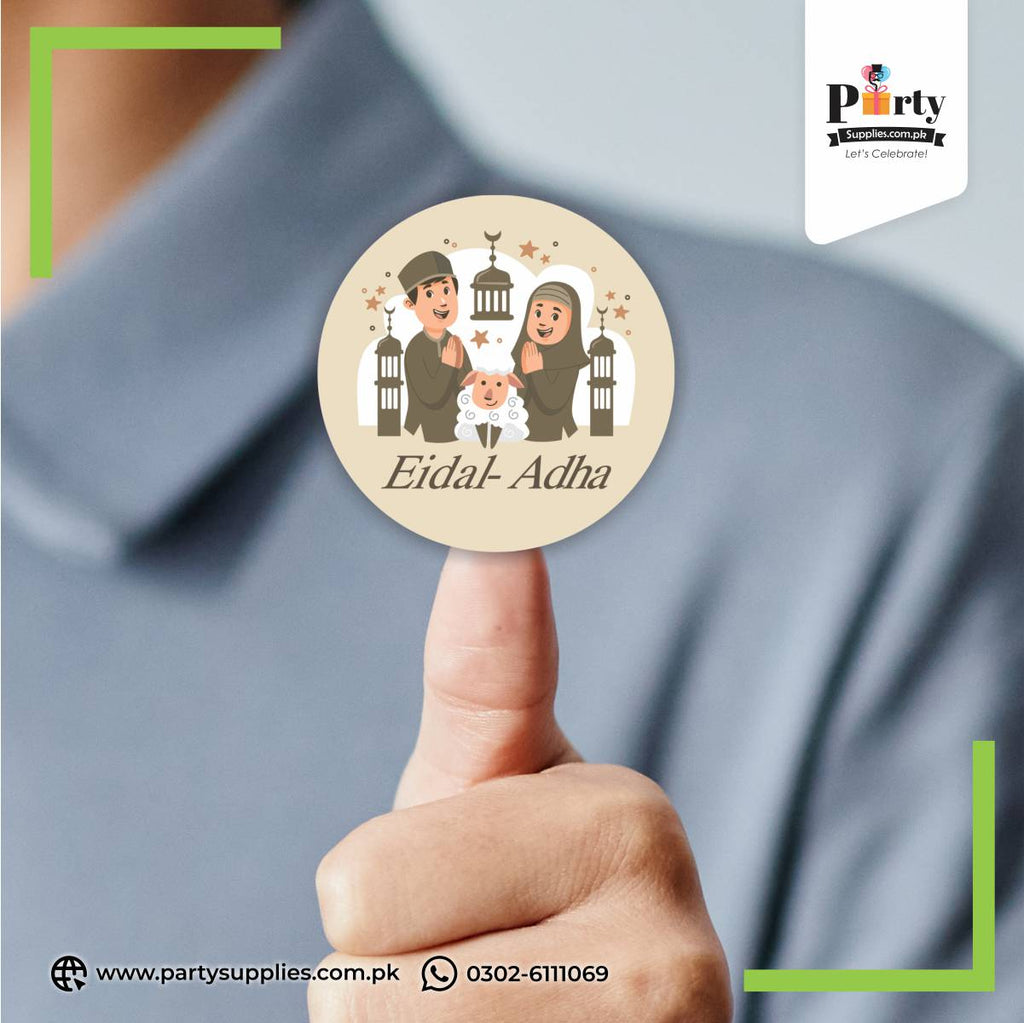 Eid al Adha Round Stickers in Mix Designs | Pack of 12