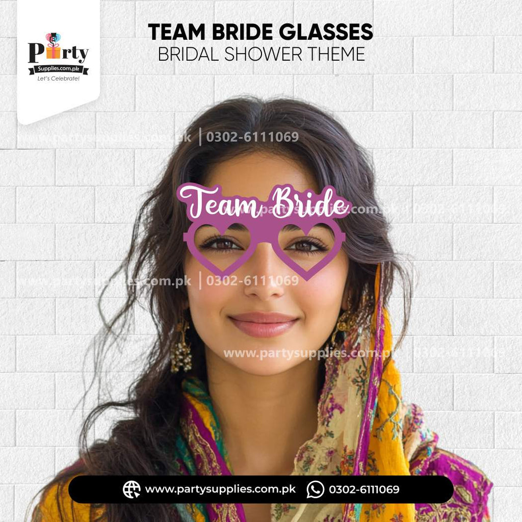 Team Bride Glasses – Bridal Shower Celebration Accessory