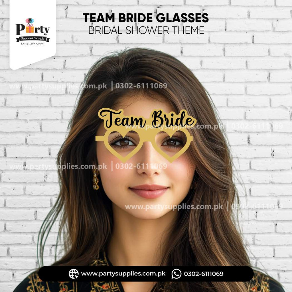Bridal Shower Celebration Team Bride Glasses