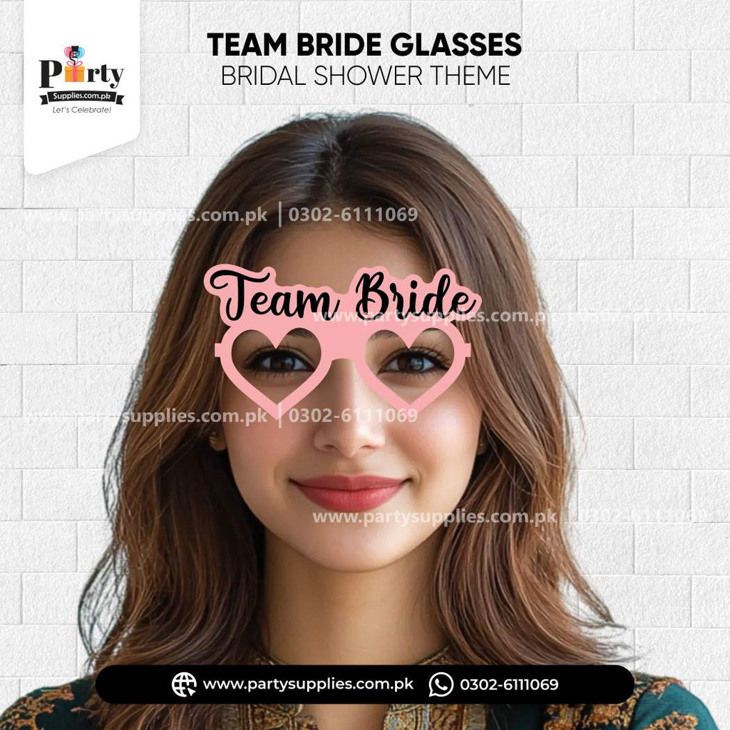 Bridal Shower Theme Decoration Team Bride Glasses