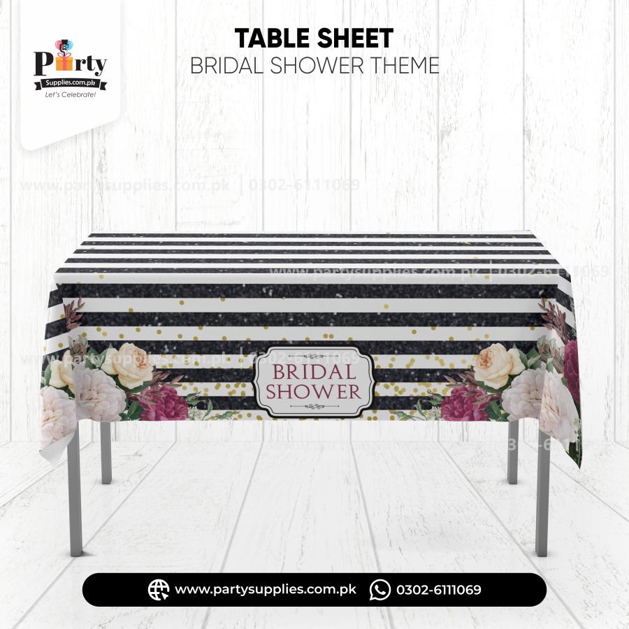 Bridal Shower Design Table Cover for Table Decoration 