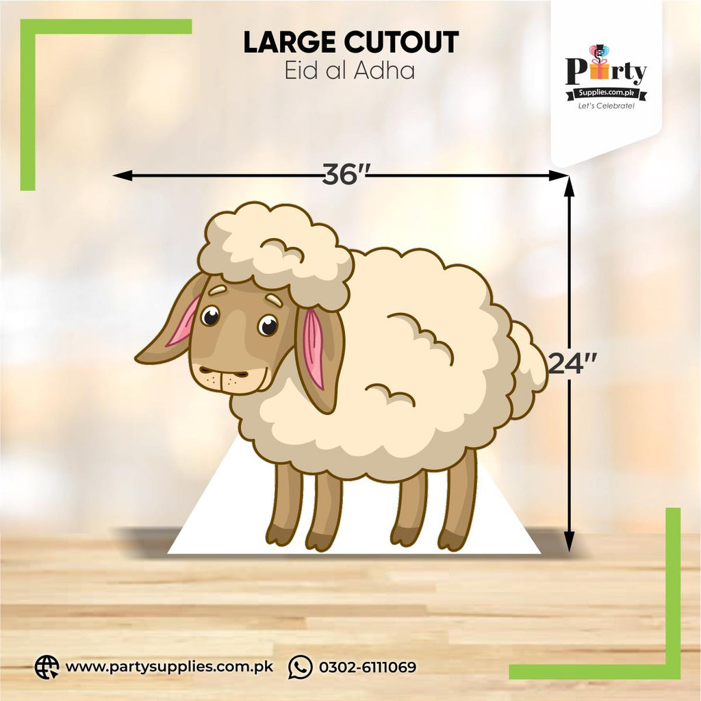 Sheep standing large cutout for decoration