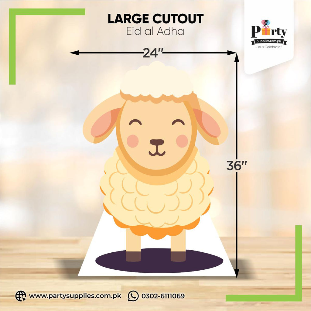 Sheep standing cutout for Eid al adha decoration 