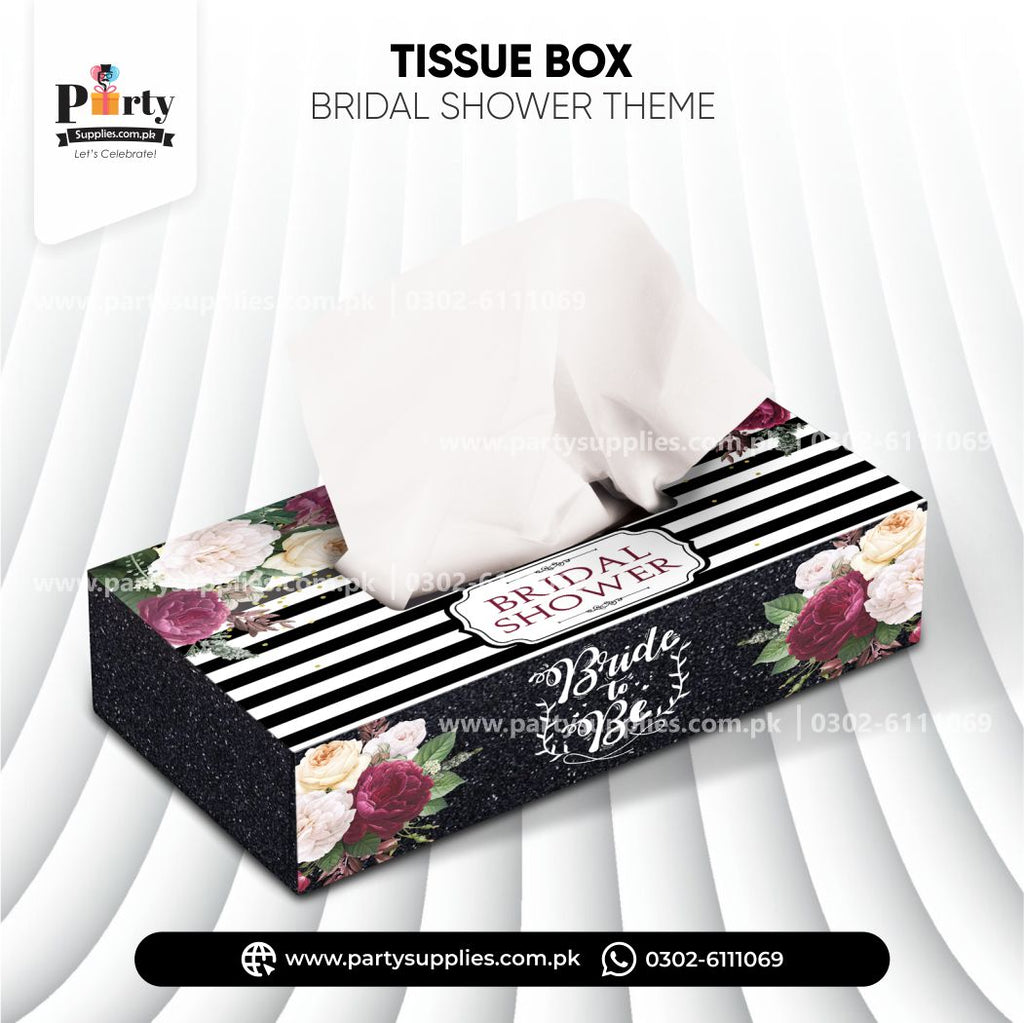 Bridal Shower Tissue Box Covers