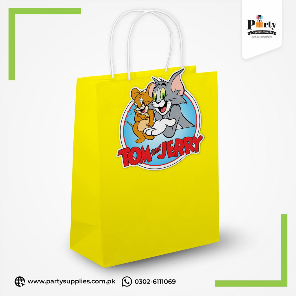 Tom & Jerry Theme Cutout Favor Goody Bags 