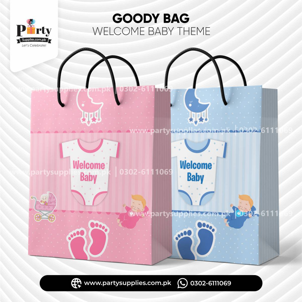 Welcome Baby Theme Favor Bags for Decoration 
