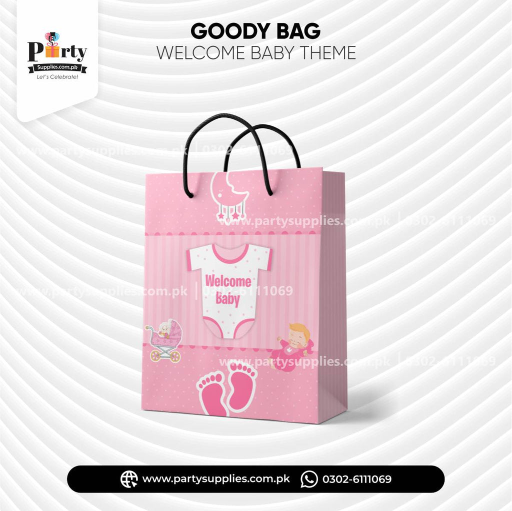 Welcome Baby Theme Favor Bags 