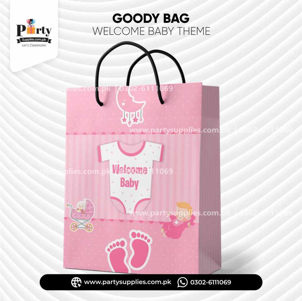 Welcome Baby Favor Bags 