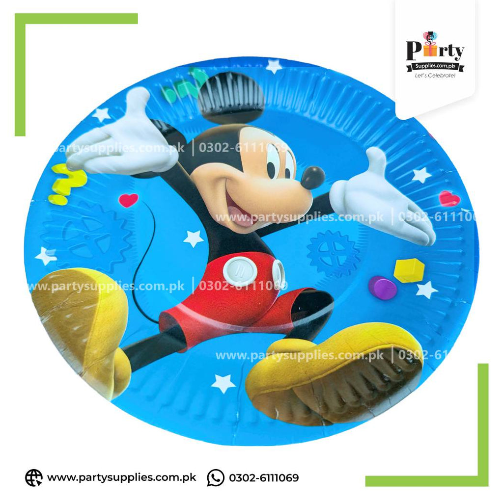 Mickey Mouse Theme Disposable Paper Plates