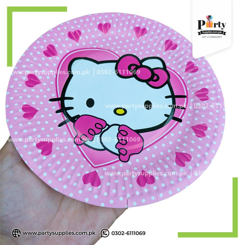 Hello Kitty Theme Disposable Paper Plates
