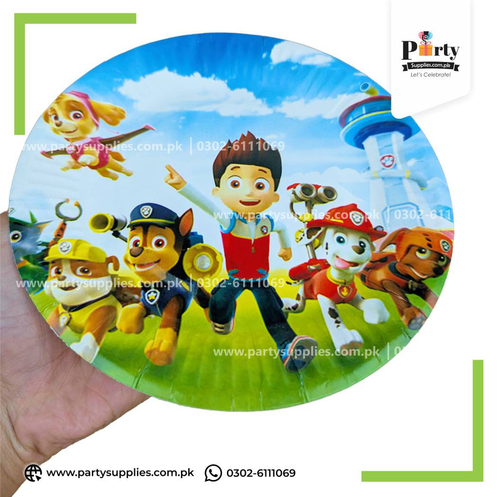 PAW Patrol Theme Disposable Paper Plates – Pack of 10