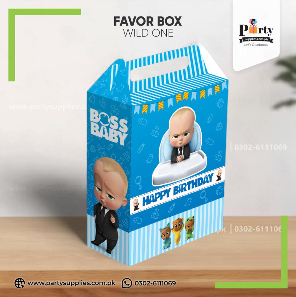 Boss Baby Theme Favor / Goody Boxes for Birthday Decoration