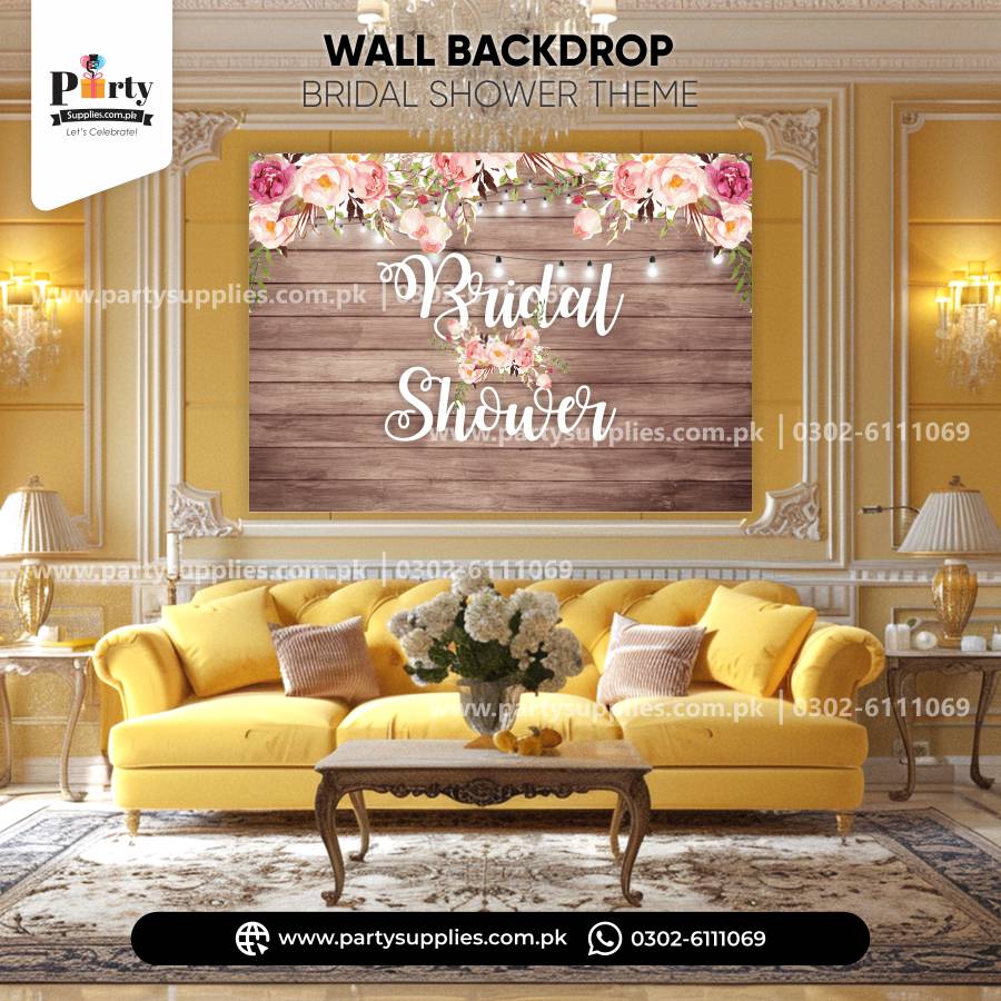 Birdal shower decoration wall banner