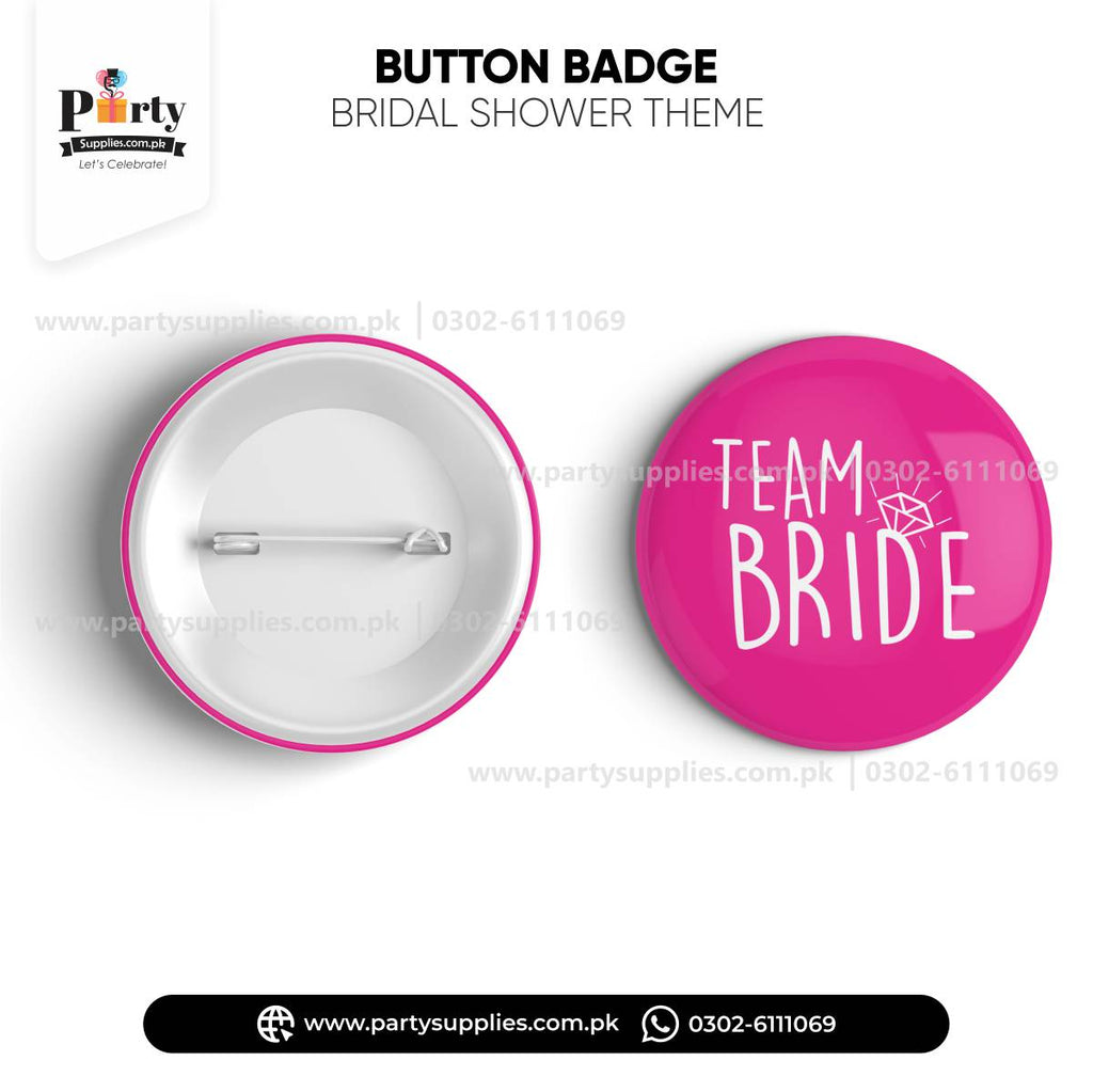 Team Bride button badge