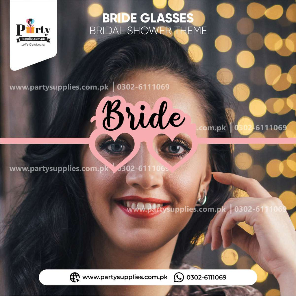 Bride Glasses for Bridal Shower Party Celebration