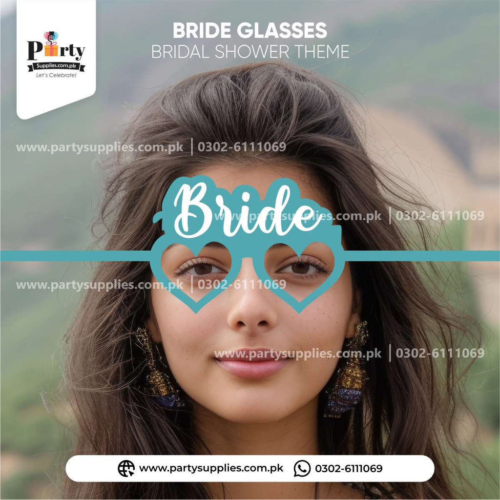 Bridal Shower Theme Bride Glasses for Decoration