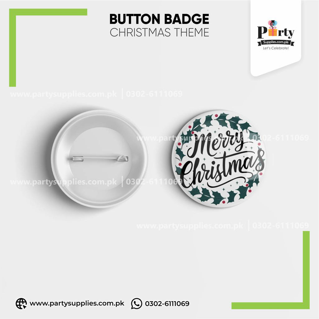 Merry Christmas Theme Badge 