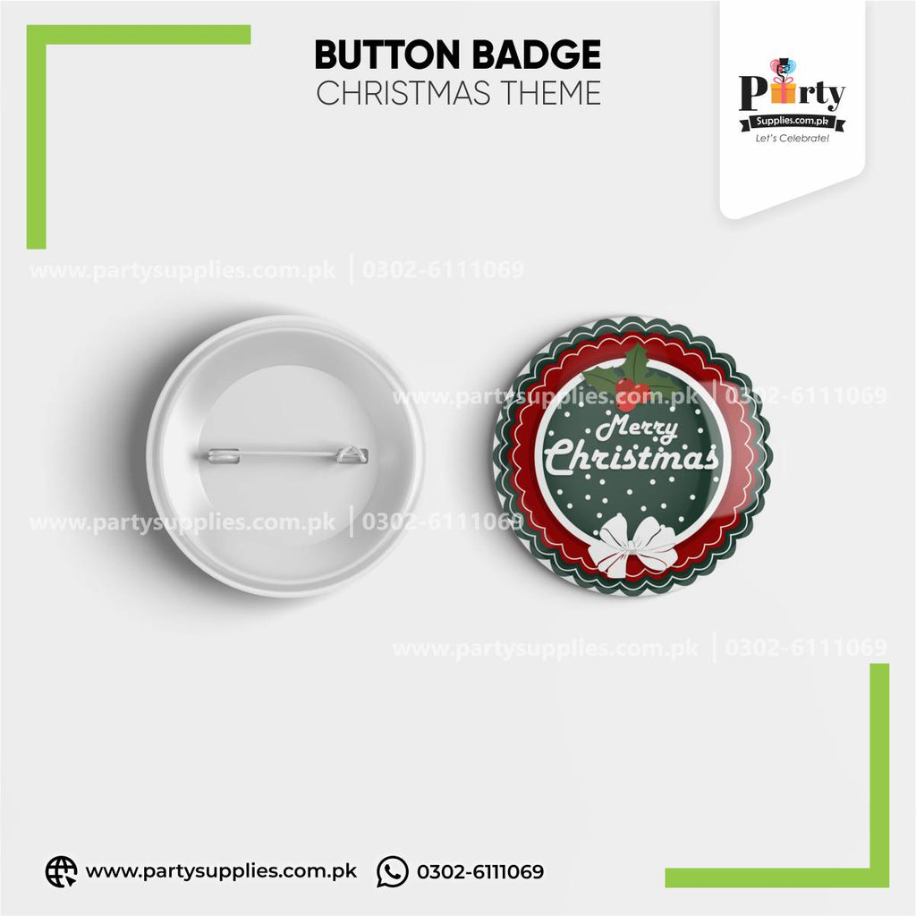 Merry Christmas Badge for Decoration
