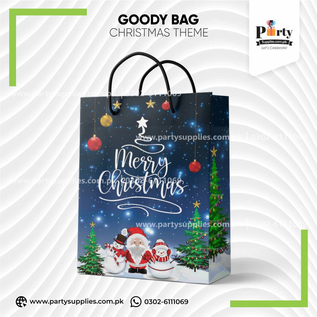 Christmas Theme Favor Bags