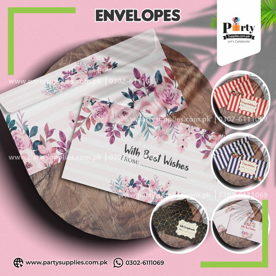 Elegant Money Envelopes for Eidi & Special Occasions - Pack of 12