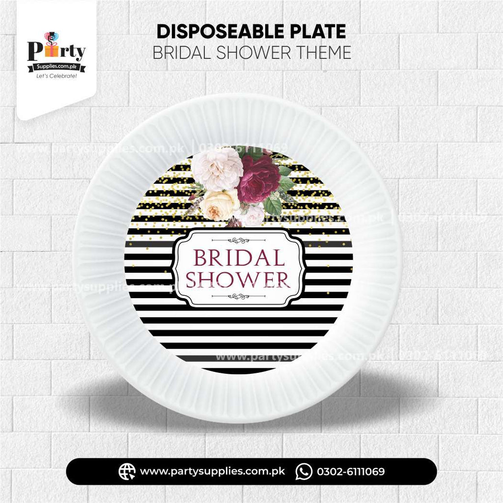 Bridal Shower Disposable Plates 