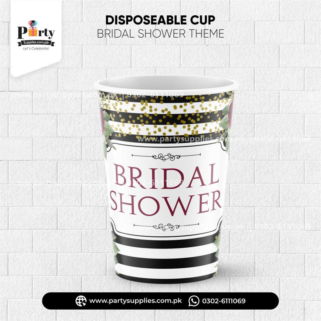 Bridal Shower Disposable Cups 