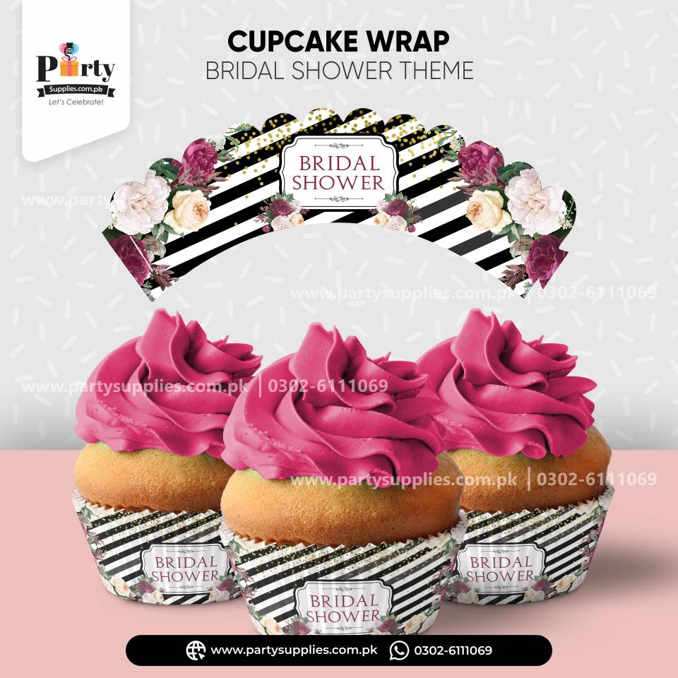 Bridal Shower Cupcake Wraps